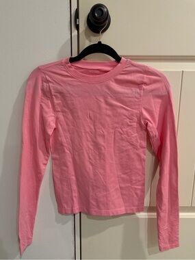 Women’s Long Sleeve Crewneck Top - Pink